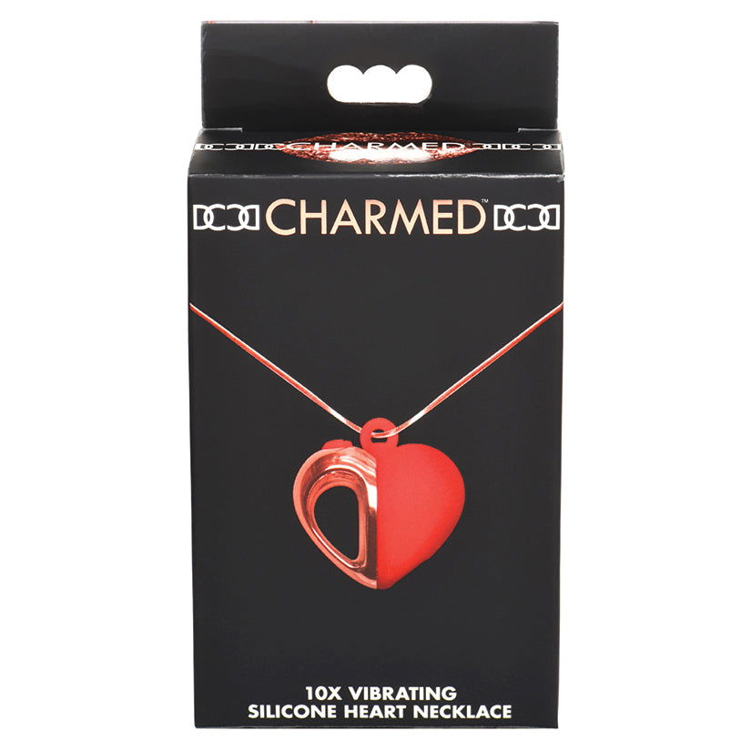 Charmed Vibrating Silicone Heart Necklace_Flow + Glow