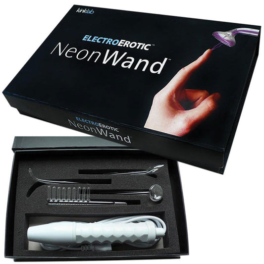 Kinklab Neon Wand Electrosex Kit-Purple/110V_Flow + Glow